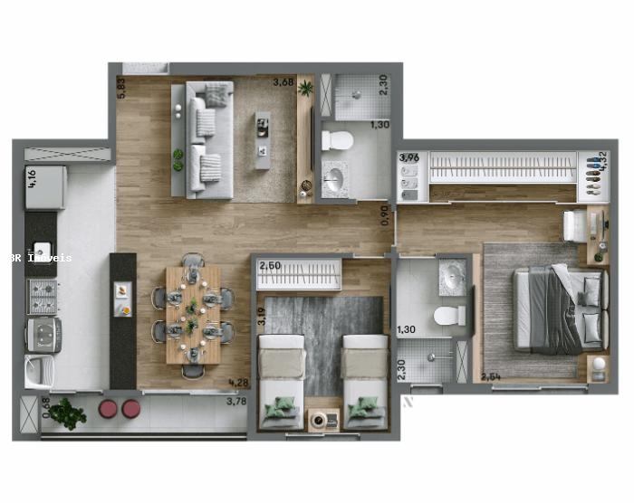 Apartamento, 2 quartos, 65 m² - Foto 13
