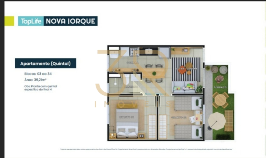 Apartamento, 2 quartos, 39 m² - Foto 1