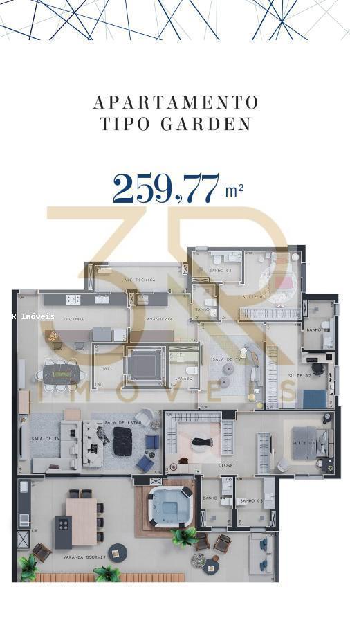 Apartamento, 3 quartos, 259 m² - Foto 1