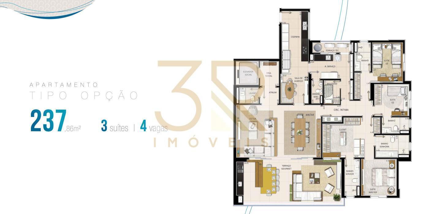 Apartamento, 4 quartos, 237 m² - Foto 8