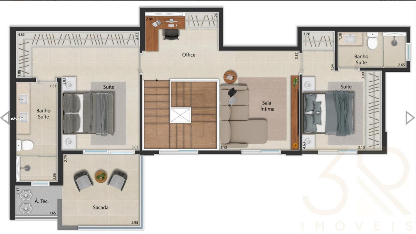 Apartamento, 3 quartos, 91 m² - Foto 3
