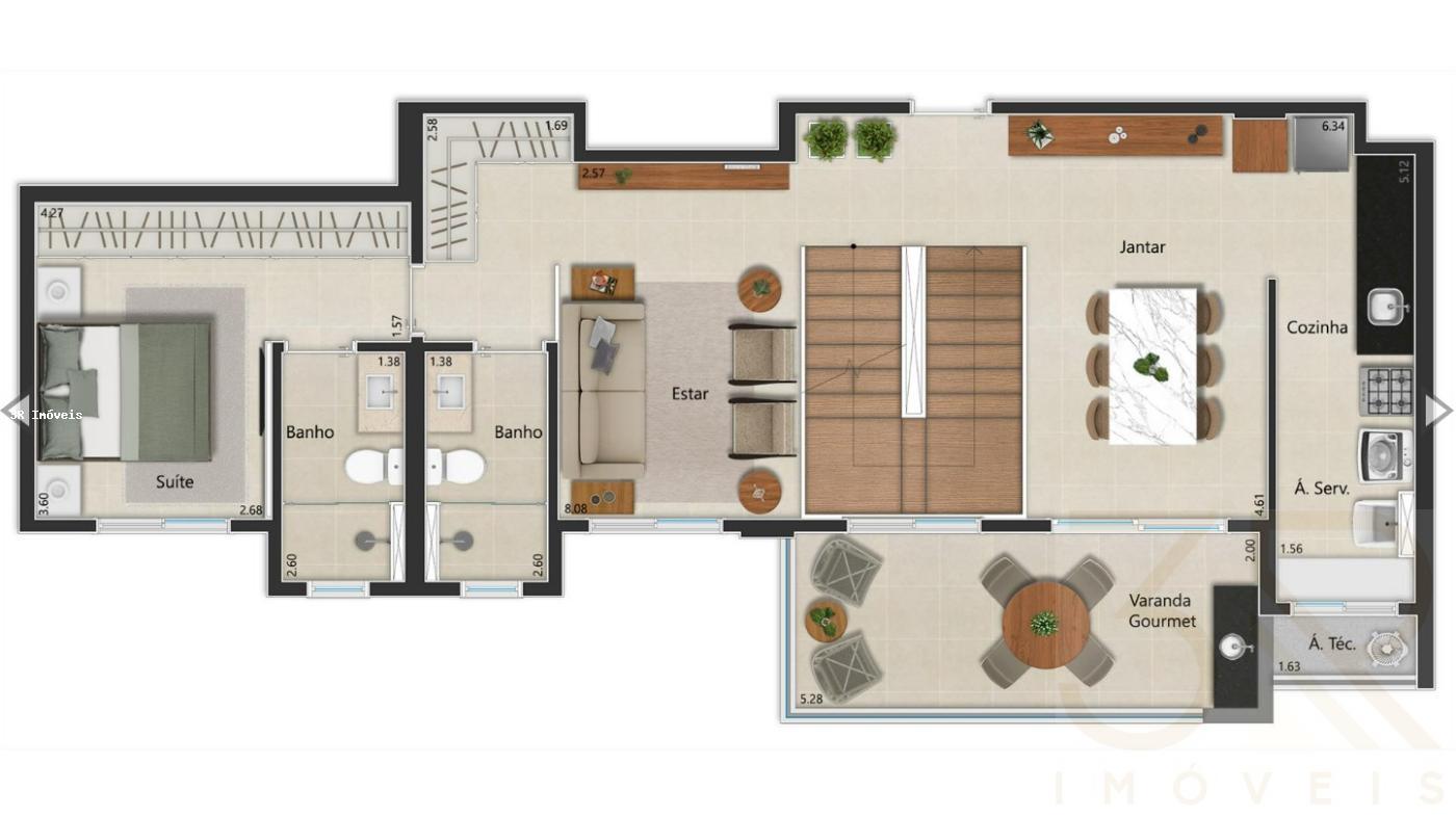 Apartamento, 3 quartos, 91 m² - Foto 2
