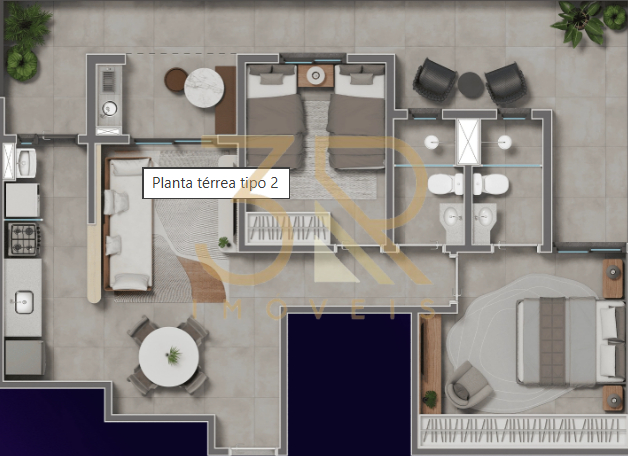 Apartamento, 2 quartos, 64 m² - Foto 1